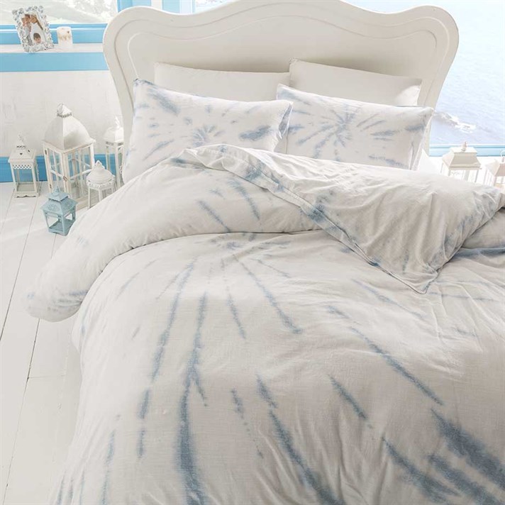 Lacrimile oceanului Cu Bumbac Double Lenjerie De Pat 200x220 cm Albastru Deschis