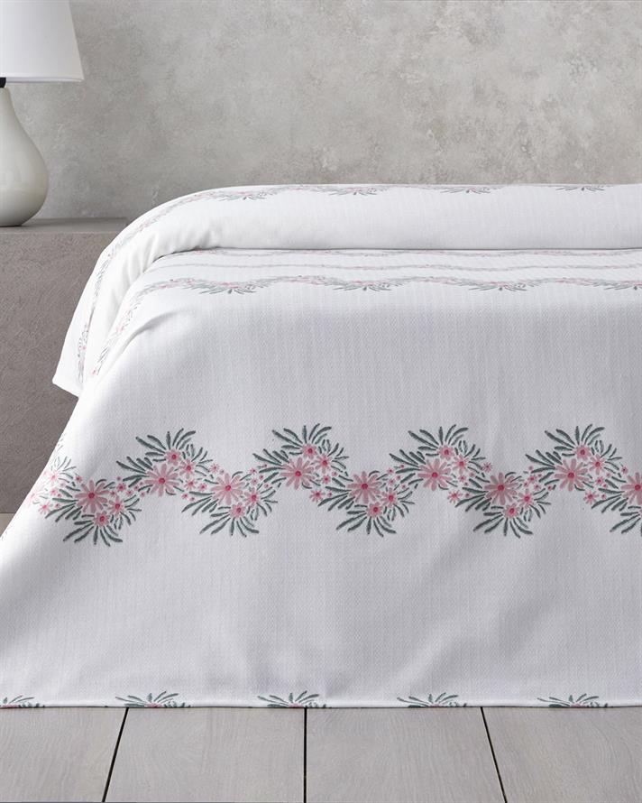 Lanț de margarete Ecosoft Double Pătură De Vară 200x220 cm Roz