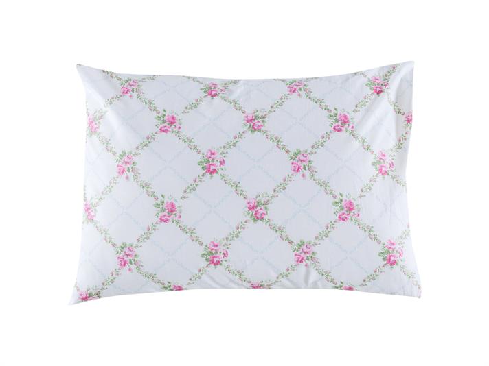 Lanț de trandafiri Cu Bumbac Cu 2 Piese Față De Pernă 50x70 cm Roz