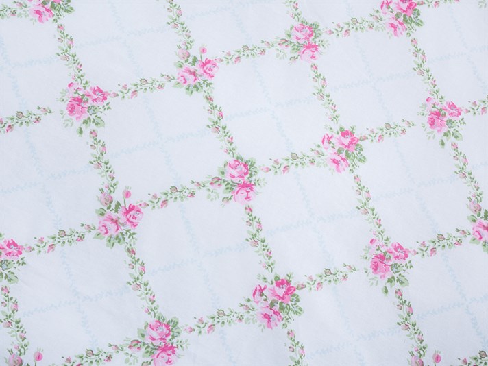 Lanț de trandafiri Cu Bumbac Double Lenjerie De Pat 200x220 cm Roz
