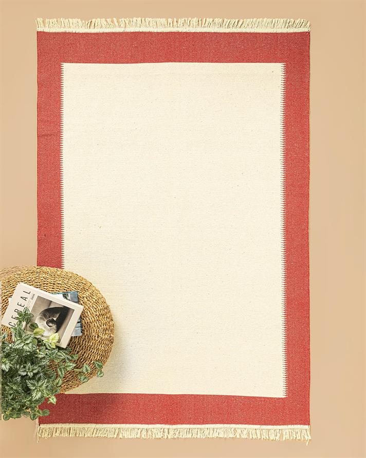 Lara Purl Covor, Țesut, 120*180 Cm, Kaki - Mustar - Ecru