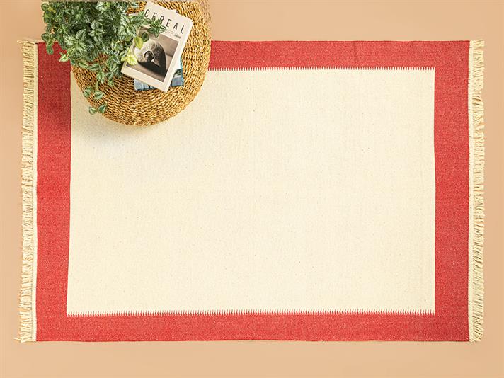 Lara Purl Covor, Țesut, 60*100 Cm, Kaki - Mustar - Ecru
