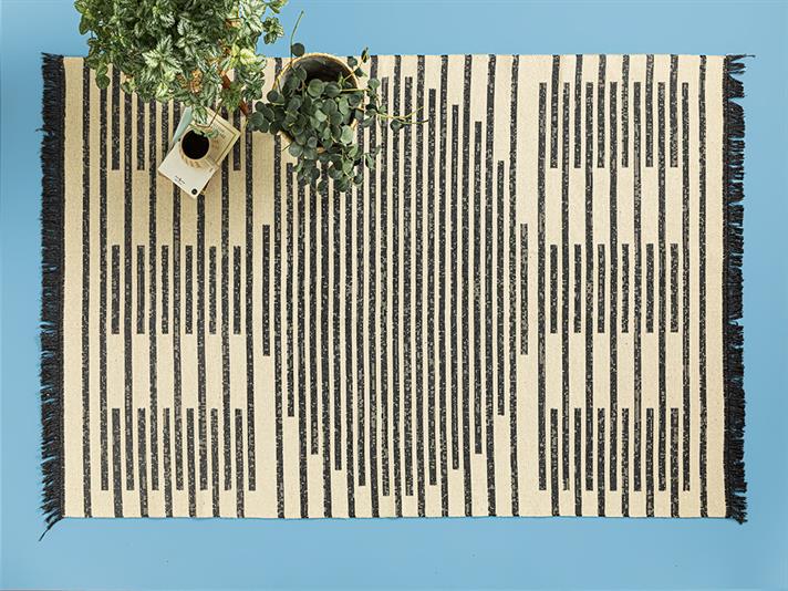 Lara Tony Covor, Țesut, 80*150 Cm, Bej - İndigo