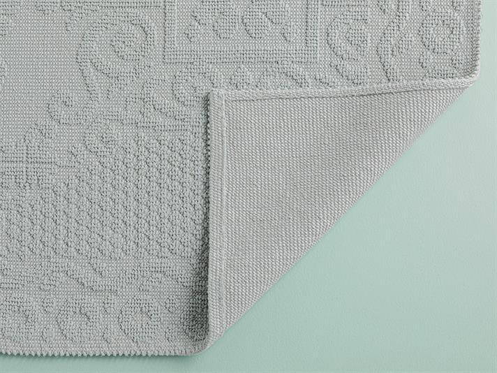 Larissa Covor, Împletitură Cu Aspect Luxos, 50*80 Cm, Albastru İnchis