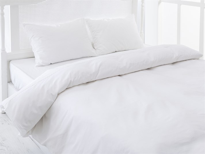 Lavina Cu Kopanaki Double Lenjerie De Pat 200x220 cm Alb