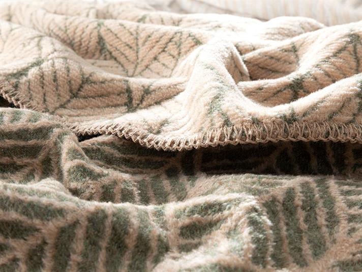 Leafnet Cu Bumbac Double Pătură 200x220 cm Verde