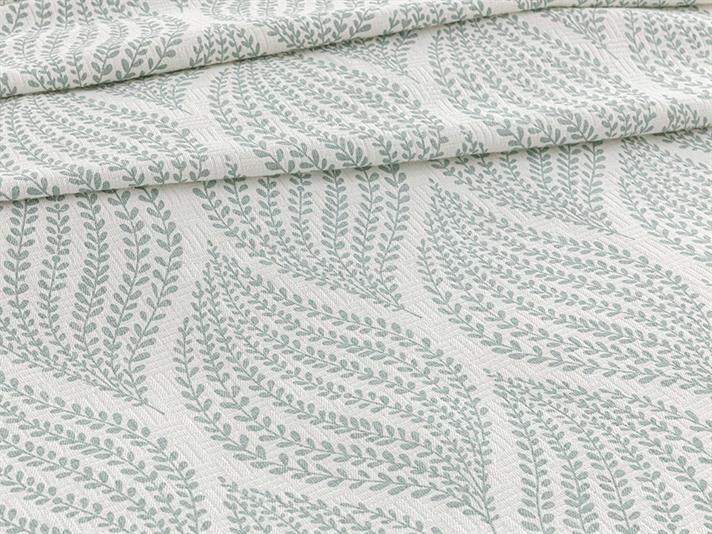 Leafy Braid  Cu imprimeu Persoană dublă  CUVERTURĂ 200x220 cm Seledon,