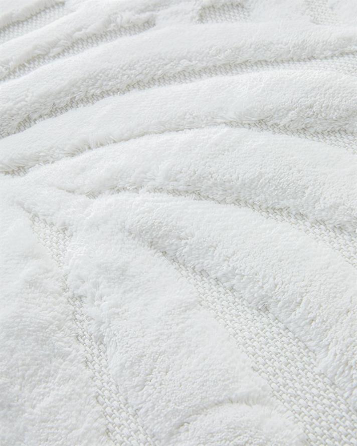 Leafy Joy Cu Bumbac Set Covorașe De Baie 60x90 + 40x60 cm Ecru