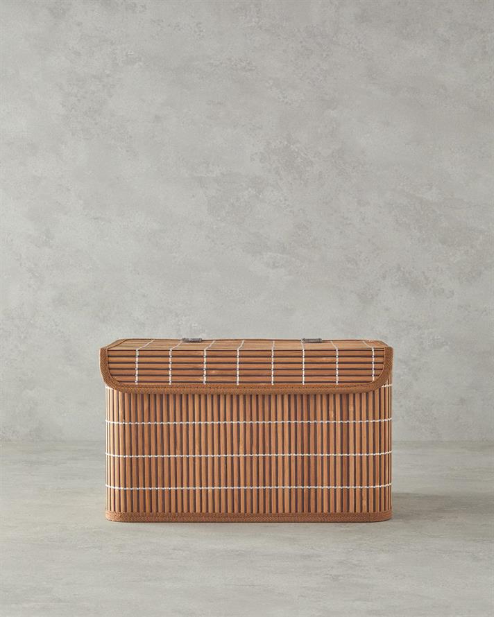 lemn de esență tare Bambus Cutie De Depozitare 33 x 23 x 20 cm Cafeniu
