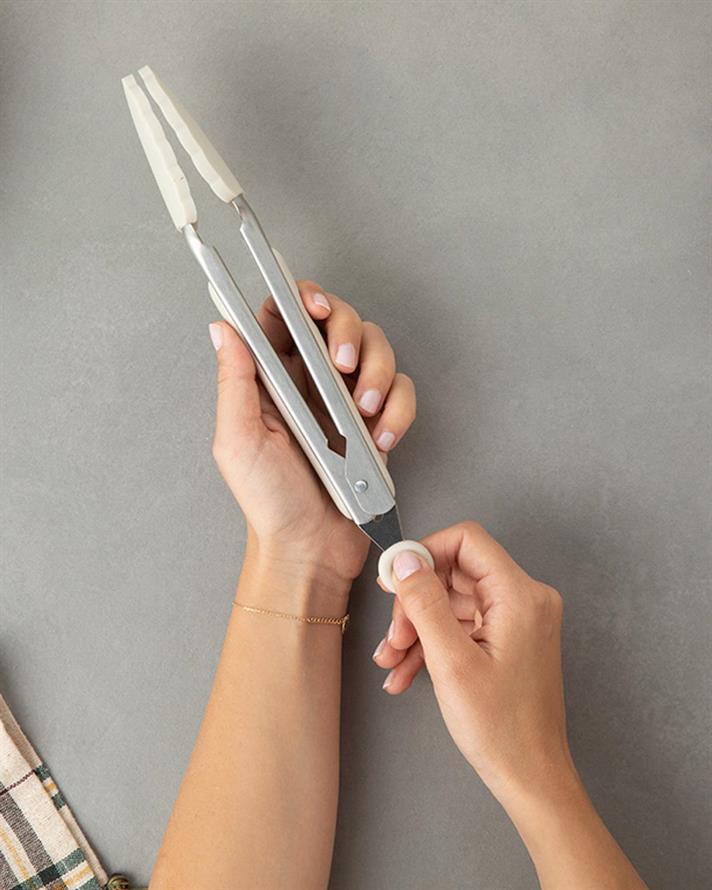 Lena Masă Vărf De Silicon, Oțel, 28 Cm, Crem