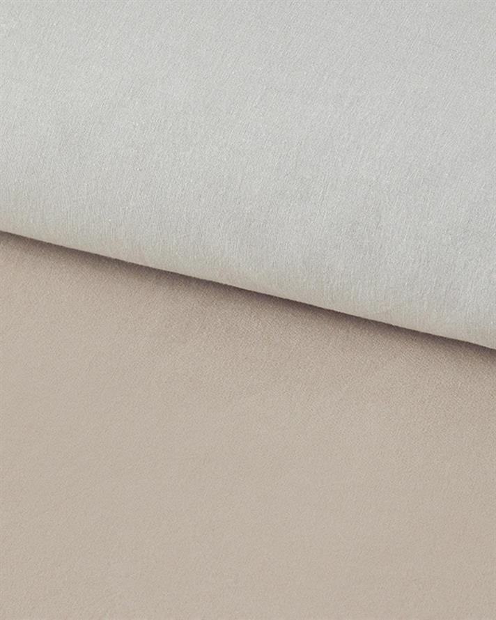 Lenjerie de pat completă, king size, Placid, bumbac, 240x220 cm/ 180x200 cm/ 50x70 cm, bej-crem