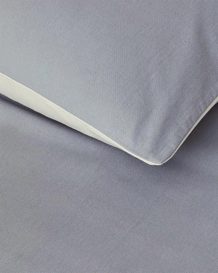 Lenjerie de pat completă, pentru două persoane, Placid, bumbac, 200x220 cm/ 160x200 cm/ 50x70 cm, gri