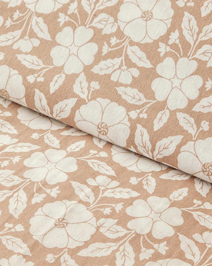 Lenjerie de pat completă, pentru două persoane, Parterre, bumbac-poliester, 200x220 cm/ 160x200 cm/ 50x70 cm, roz închis