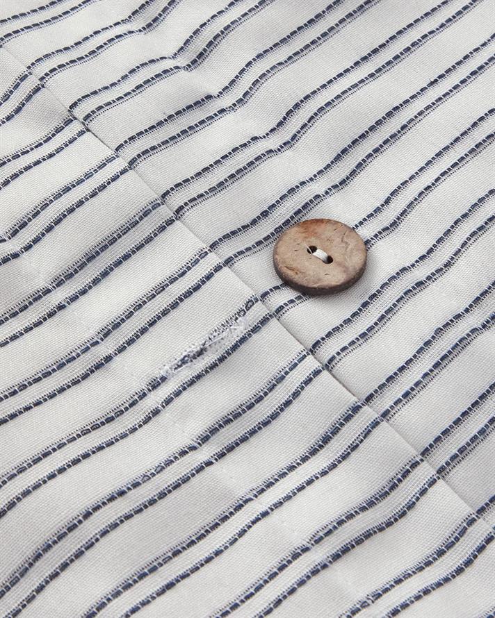 Lenjerie de pat completă pentru doua persoane, Stitch Line, bumbac-poliester, 200x220 cm/160x200 cm/50x70 cm, bleumarin