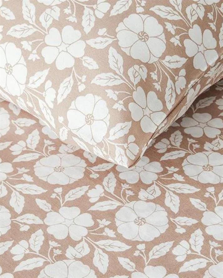 Lenjerie de pat completă, pentru o persoană, Parterre, bumbac-poliester, 160x220 cm/100x200 cm/50x70 cm, roz închis