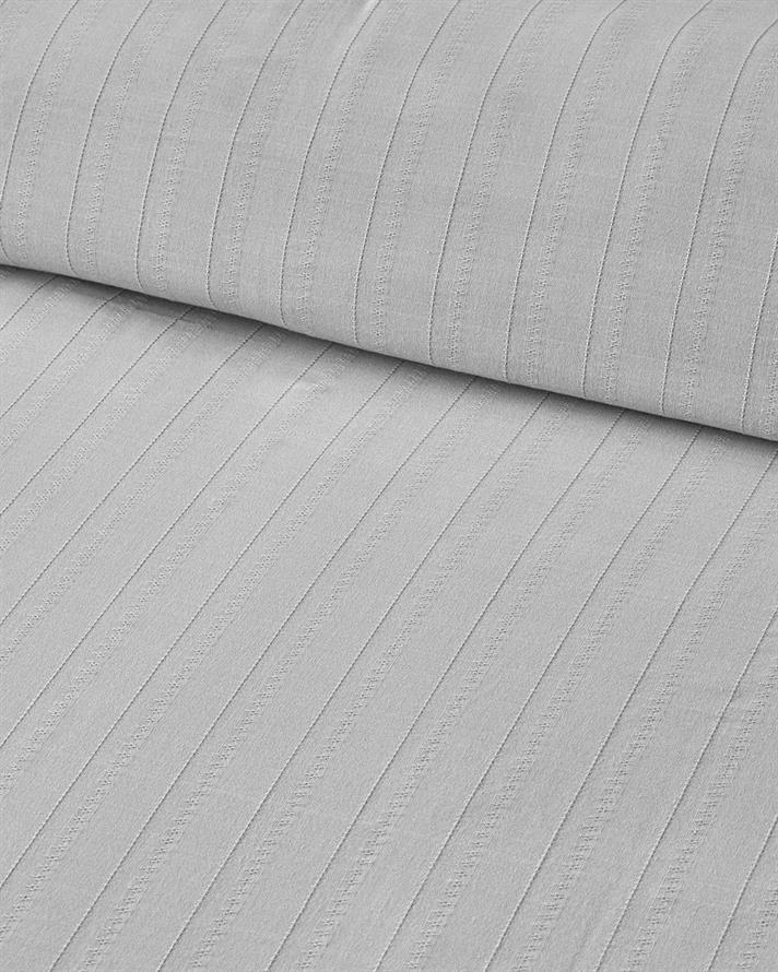 Lenjerie de pat completa King Size, Diamond, bumbac-viscoza, 240x220 cm/180x200 cm/50x70 cm, gri