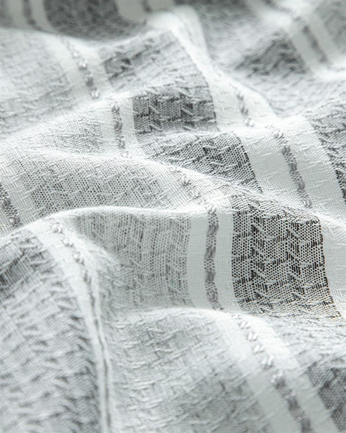 Lenjerie de pat completa, King Size, Grand, bumbac-viscoză-poliester, 240x220 cm/180x200 cm/50x70 cm, alb-gri