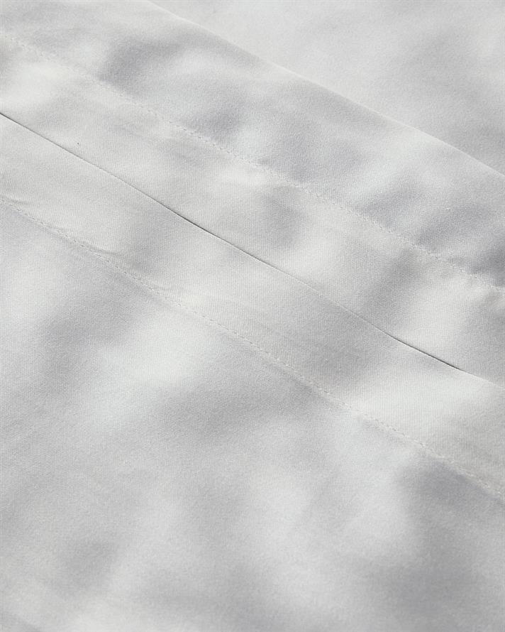 Lenjerie de pat completa pentru doua persoane, Splendent, bumbac-liocel, 200x220 cm/160x200 cm/50x70 cm, alb-bej