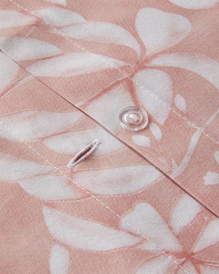 Lenjerie de pat completa, pentru doua persoane, Ivy Flowers, polycotton, 200x220 cm/160x200 cm/50x70 cm, roz prafuit