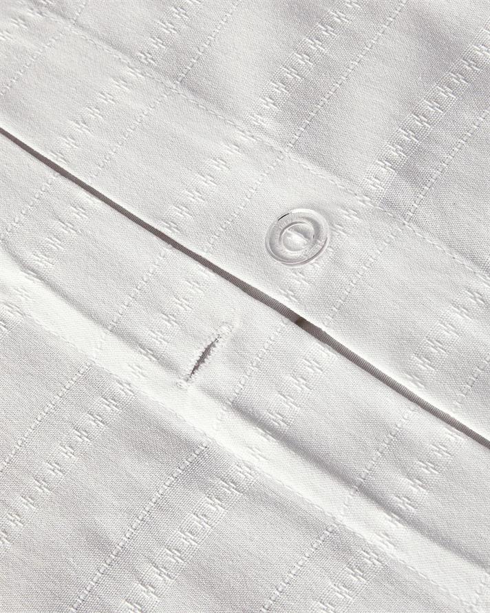 Lenjerie de pat completa pentru o persoana, Diamond, bumbac-viscoza, 160x220 cm/100x200 cm/50x70 cm, alb