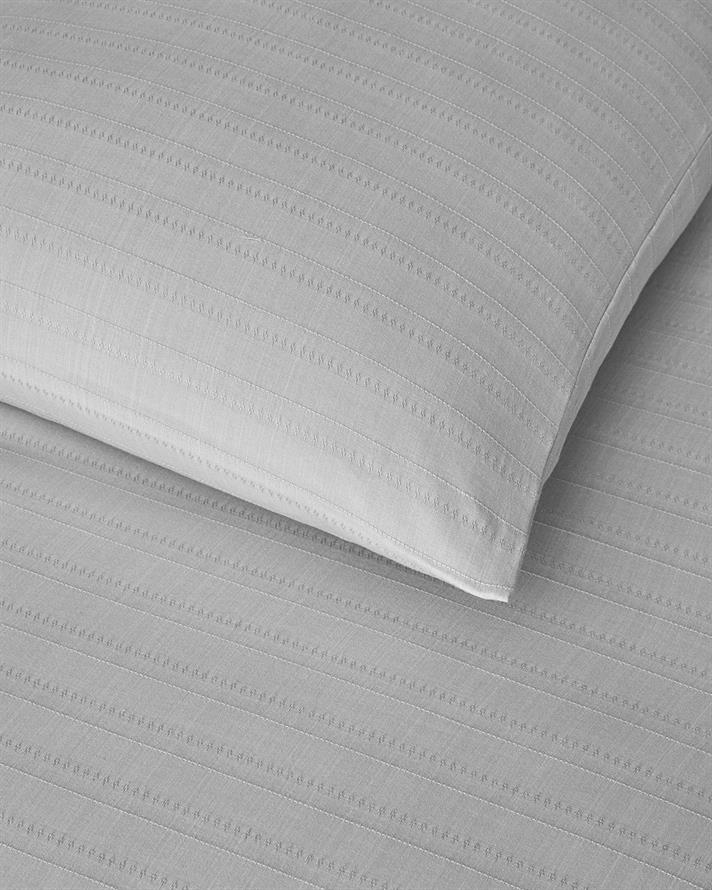 Lenjerie de pat completa pentru o persoana, Diamond, bumbac-viscoza, 160x220 cm/100x200 cm/50x70 cm, gri