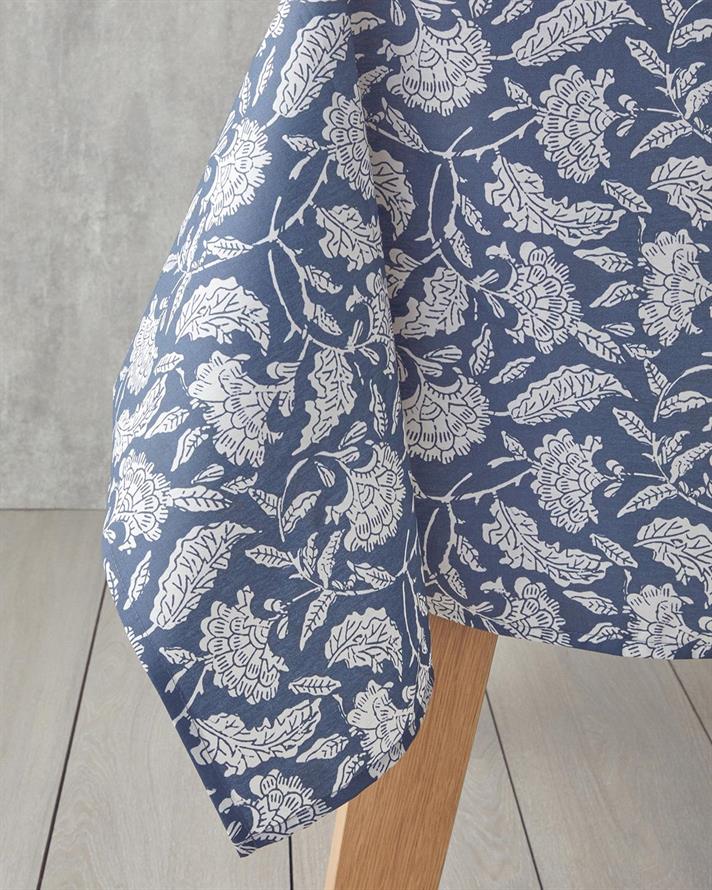 Lenna Bumbac Poliester Impermeabil Față De Masă 150x200 cm Bleumarin