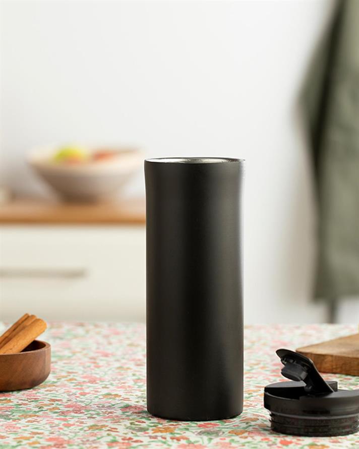 Leonor Stainless Steel Thermos 400 ml Black