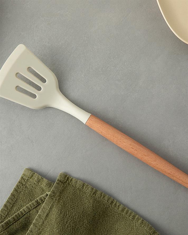 Liana Spatulă Perforată, Silicon, 32 Cm, Crem