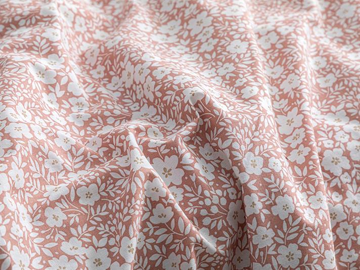 Liberty Bloom Cu Bumbac Single Set Lenjerie De Pat 160x220 cm Scorțișoară