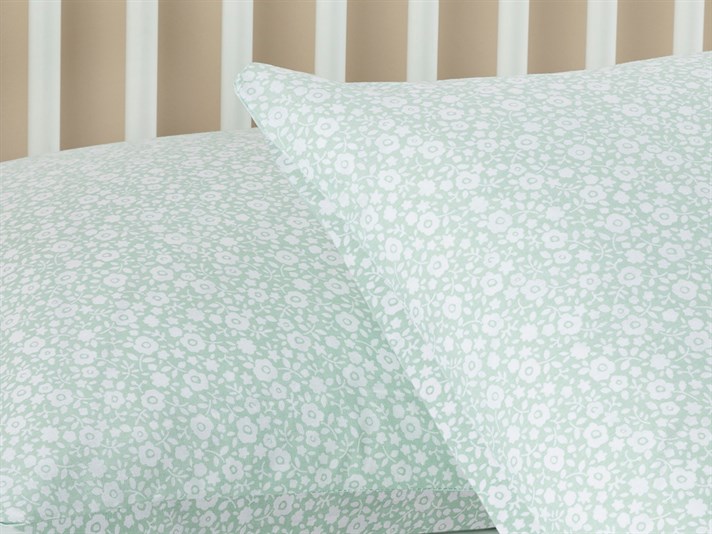 Liberty Blossom Cu Bumbac Cu 2 Piese Față De Pernă 50x70 cm Seledon