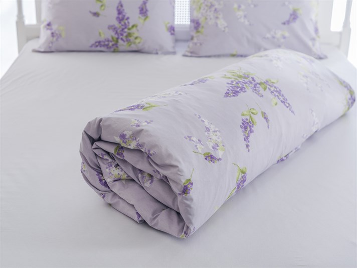 liliac Cu Bumbac Single Lenjerie De Pat 160x220 cm Lila
