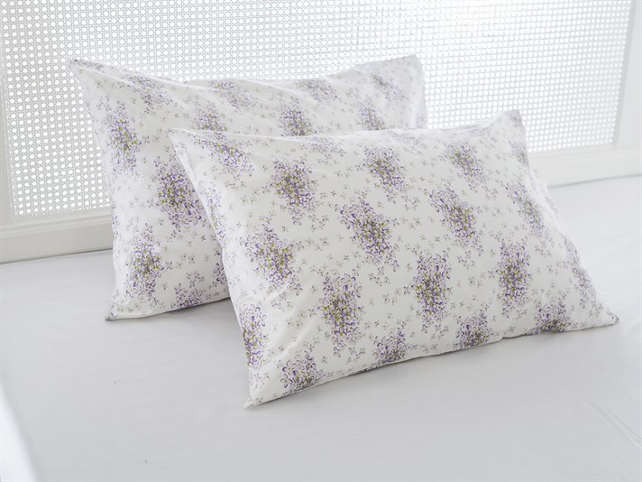 Lilian Cu Bumbac Cu 2 Piese Față De Pernă 50x70 cm Lila