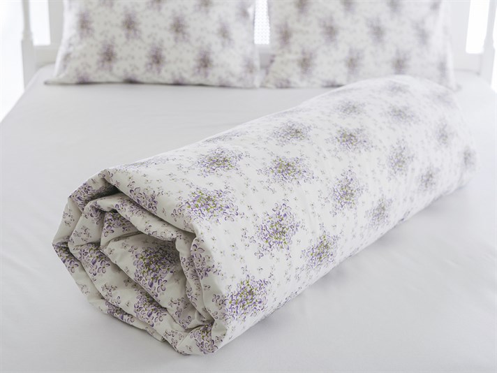 Lilian Cu Bumbac Double Lenjerie De Pat 200x220 cm Lila