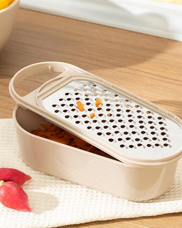 Lily Râșniță Cu Recipient, Plastic, 23 Cm, Alb-Albastru-Mare - Albastru