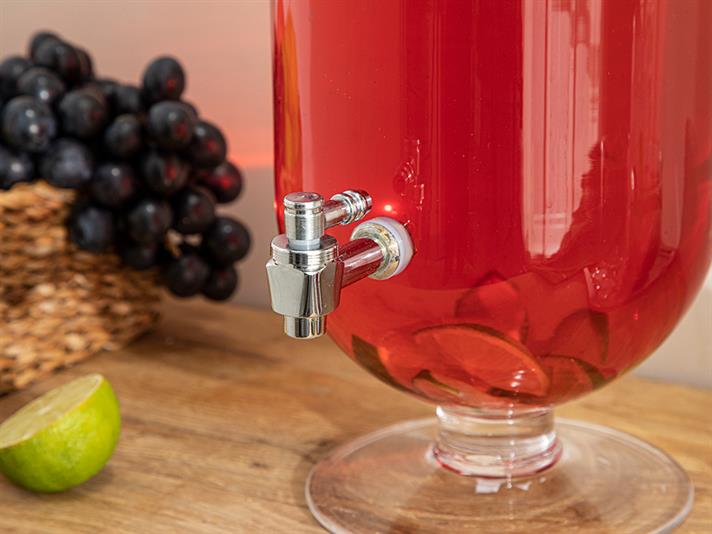 Lima Glass Beverage Holder 3,5L Transparent