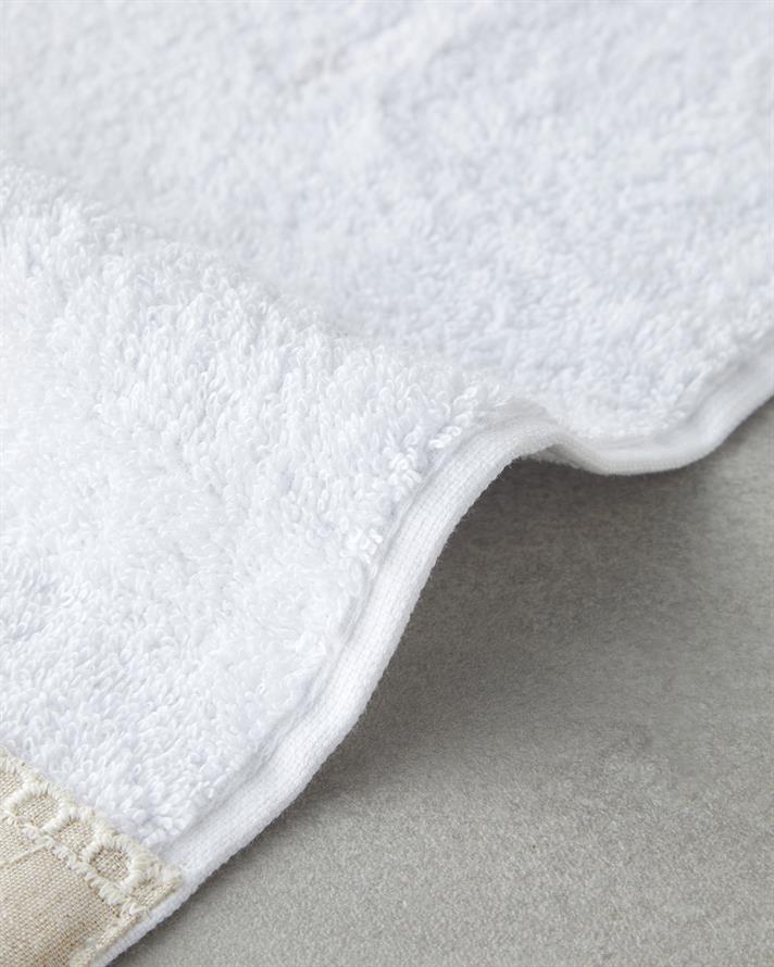 Linda Cu Bumbac Brodat Prosop De Mâini 30x50 cm Alb