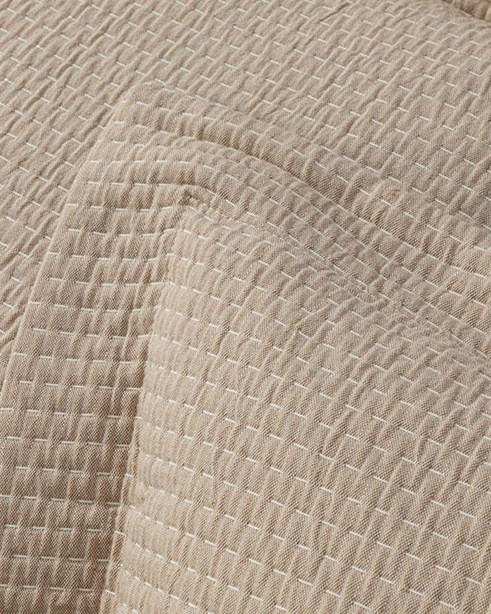 Line Sequence Umplutură Naturală Single Set Cuverturi Pat 160x240 cm Bej