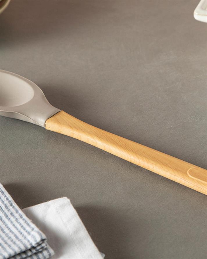 Lingură de servit, Eddy, silicon, 29 cm, bej închis