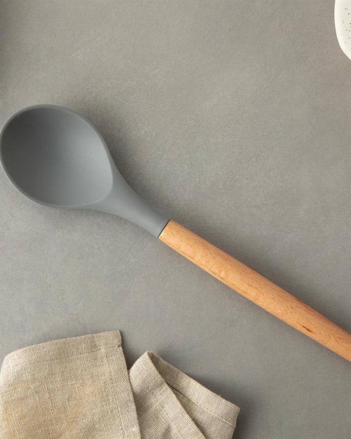 Liana Silicon Service Spoon 32 cm Gray