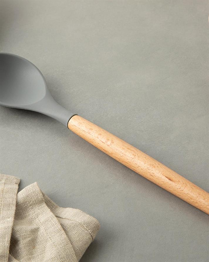 Liana Silicon Service Spoon 32 cm Gray
