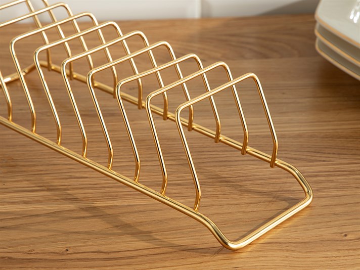 Lisa Metal Plate Holder Gold