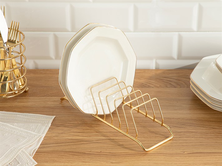 Lisa Metal Plate Holder Gold