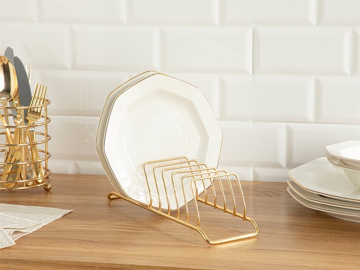 Lisa Metal Plate Holder Gold