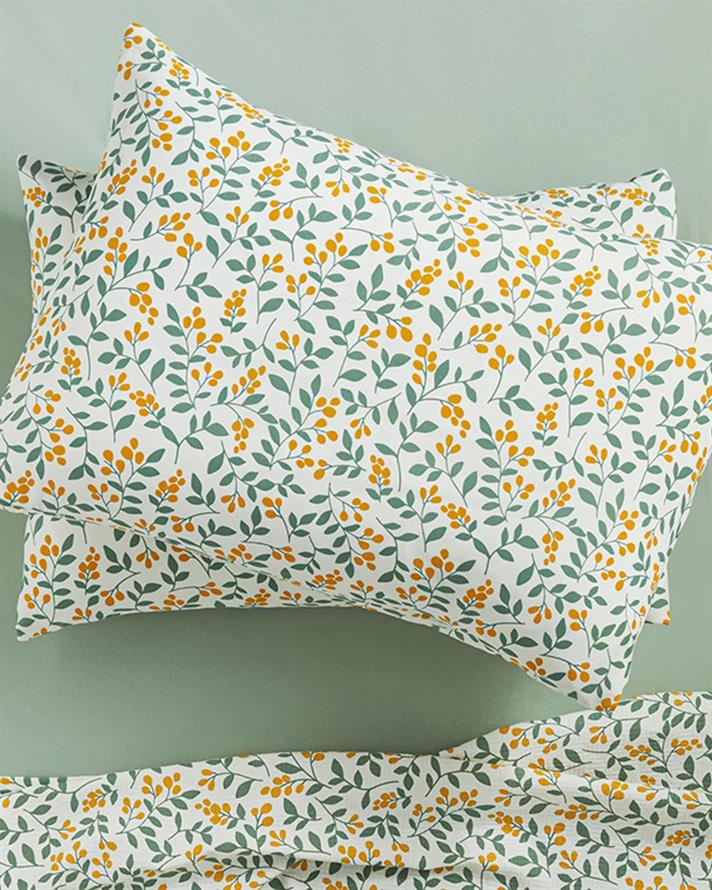 Little Blooms Față De Pernă Set 2, Ușor De Calcat, 50*70 Cm, Pudra-Ecru