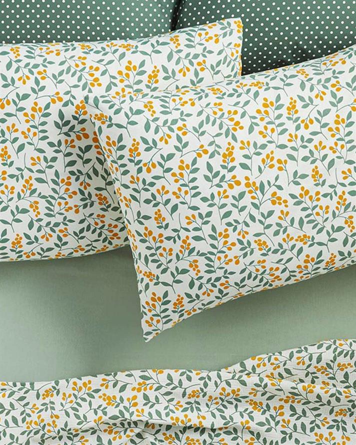 Little Blooms Față De Pernă Set 2, Ușor De Calcat, 50*70 Cm, Pudra-Ecru