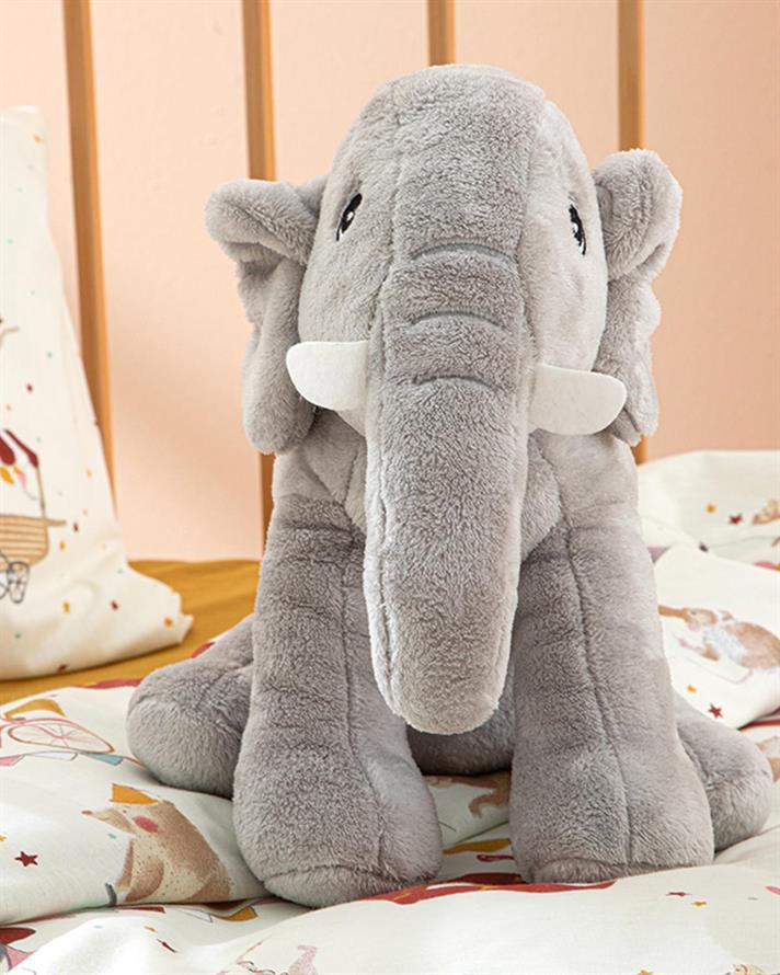 Little Elephants Pernă Decorativă , 30*36 Cm, Albastru İnchis