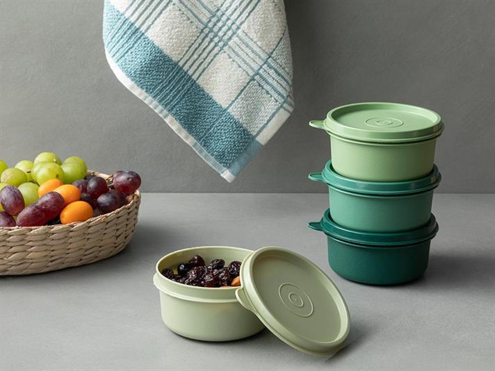 Lock Me Mini Plastic 4 Set Storage Box 250 ml Green