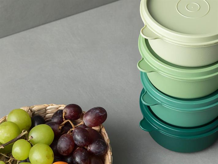 Lock Me Mini Plastic 4 Set Storage Box 250 ml Green