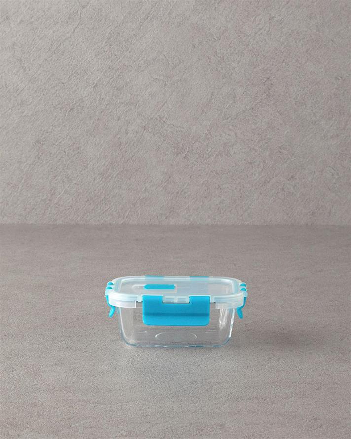Sticlă Cutie De Depozitare 320 ml Albastru