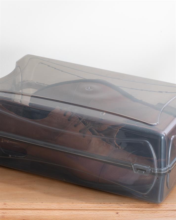 Loe Plastic A Bărbaţilor Cutıe Pentru Pantofı 37*20*13Cm Antracit.